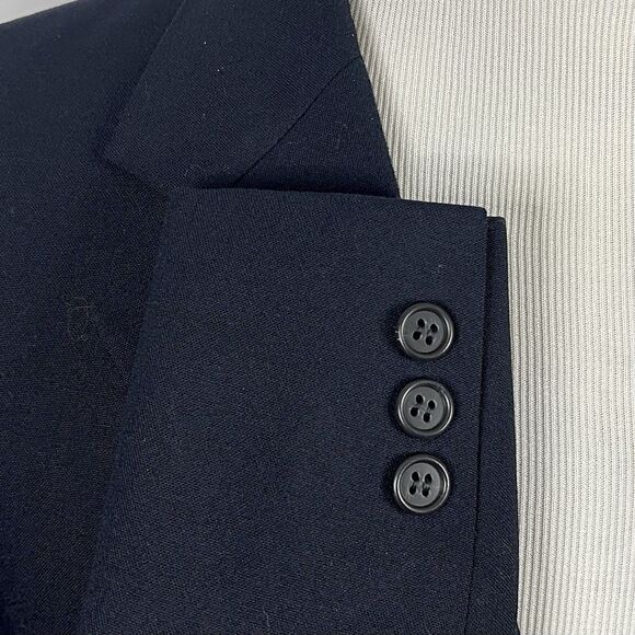 Brooks Brothers 48R BrooksEase Sport Coat 100% Wool Black Three Button Vented - Picture 5 of 8